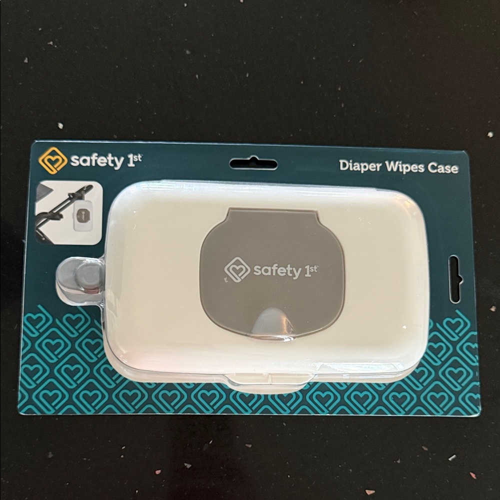 Marshalls White and Gray Diaper Wipes Case